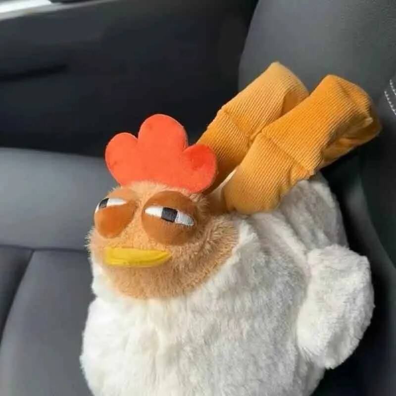 Internet Celebrity Big Rooster Plush Handbag Cute Large-capacity Creative Fashion Storage Personalized Small Bag Purse