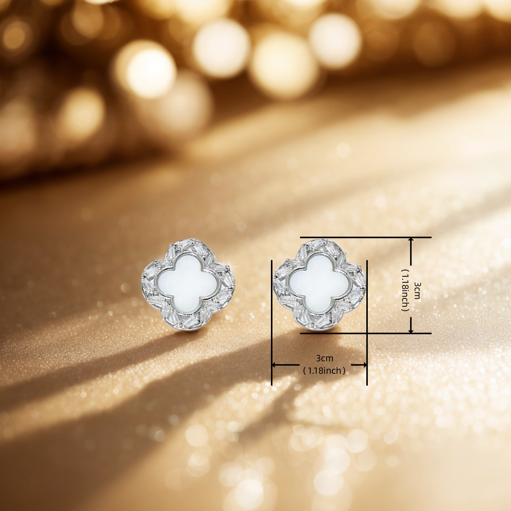 Elegant Ladies' Jewelry: Simple Yet Sophisticated Floral Motif Hoop Earrings