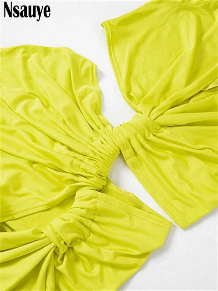 2024 Summer Holiday Beach Maxi Sexy Low Cut Out Women Club Dress Evening Party Off Shoulder High Split Elegant Wrap Dress Z250728