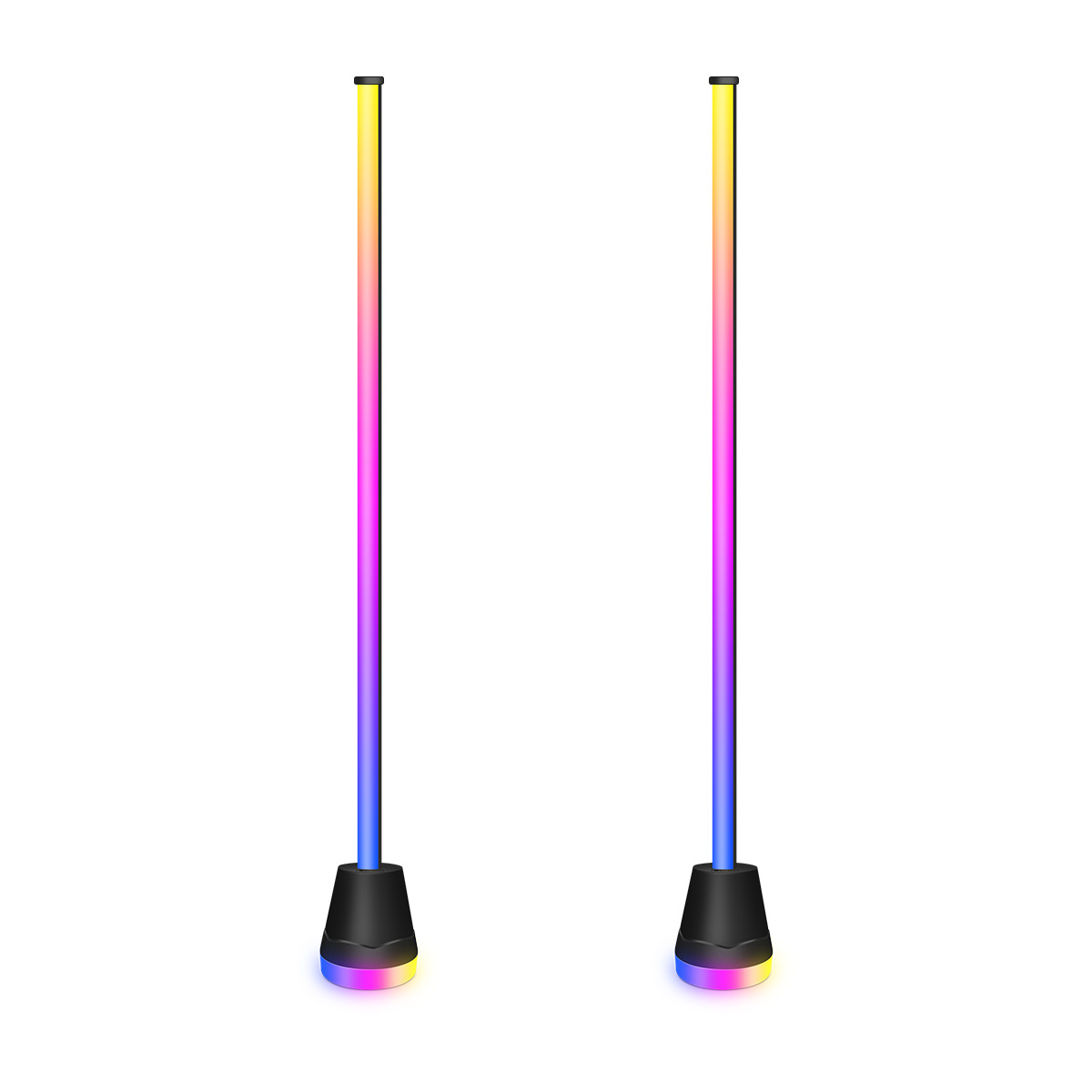 Smart Multicolor LED Standing Light Remotely Controlled by App/BT for Flexible Lighting Solutions---HCP023