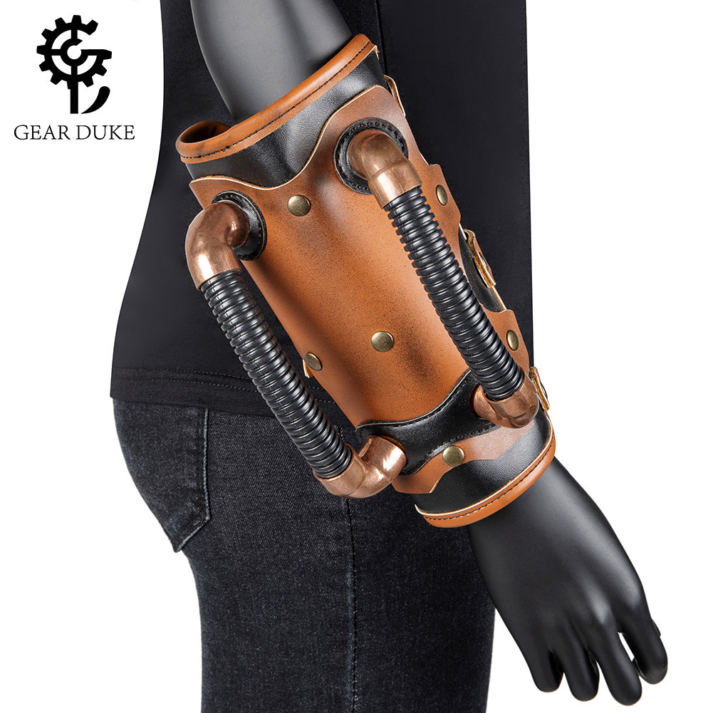 Halloween New Steampunk Cosplay Alternative Bracelet Medieval Knight Arm Ring Wrist Guard ddmymoon
