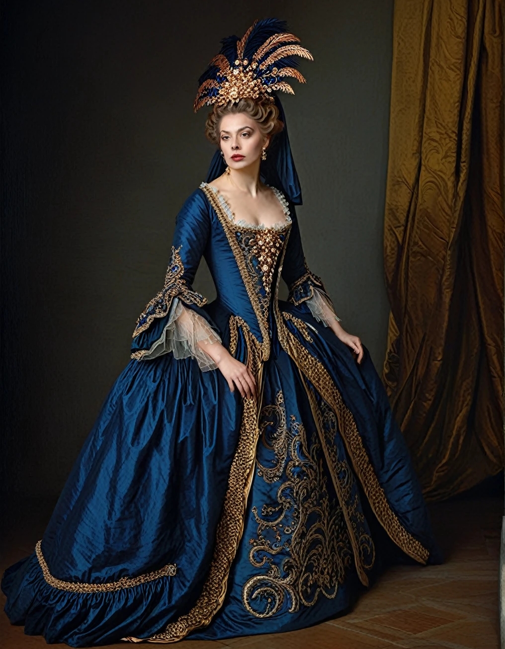 Historical Baroque Europue Prom Dresses Rococo Ruffles Ball Gown Special Occasion Gown Flare Sleeves Square Collar Vintage Masquerade Wear