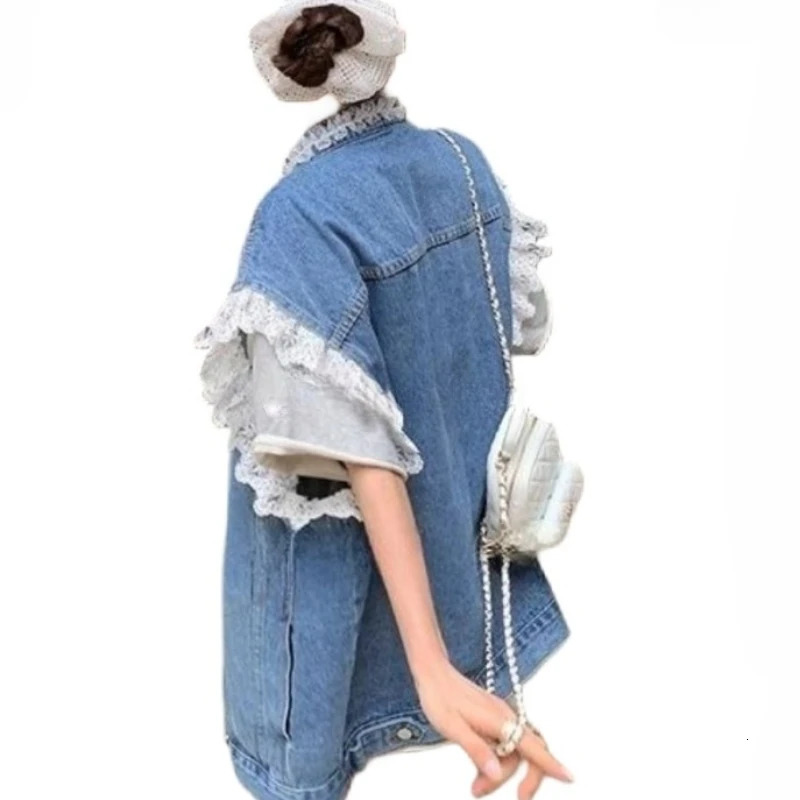 French Lace Denim Jacket 2025 Summer n Sense Relaxed Retro Tank Top Womens Vest Top 250728