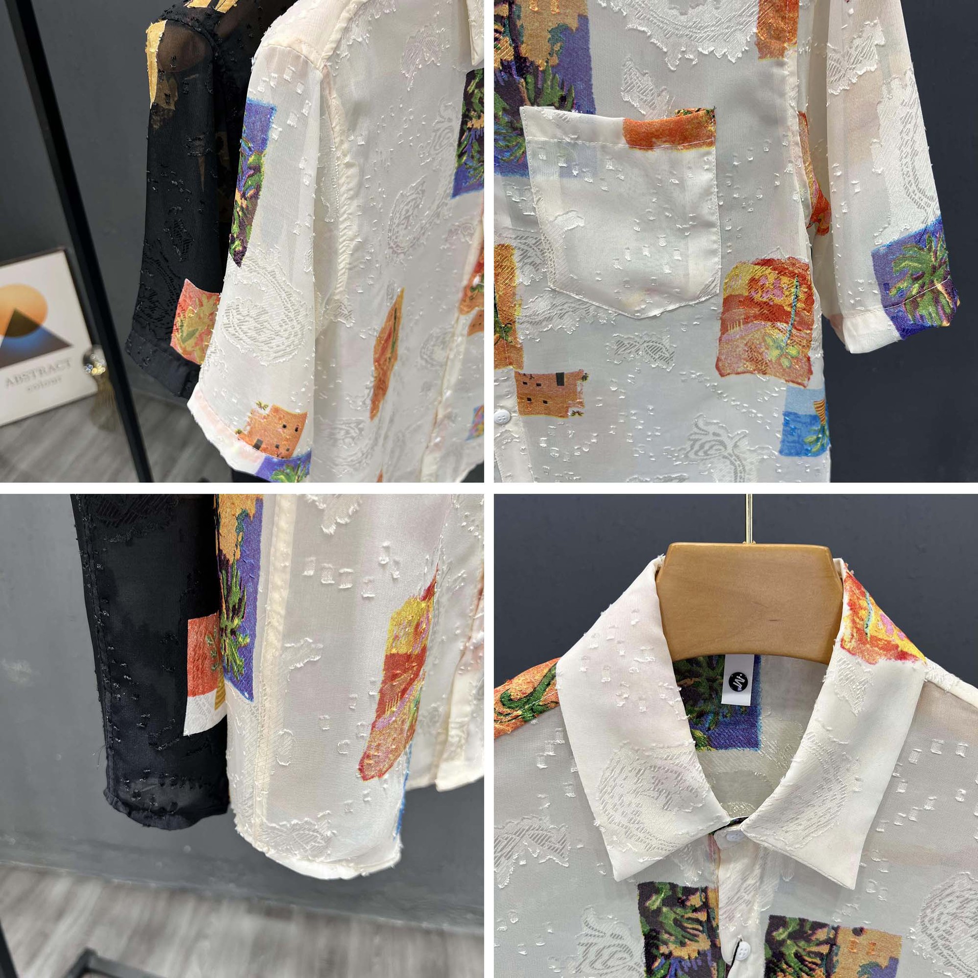 Summer men's thin short-sleeved shirt