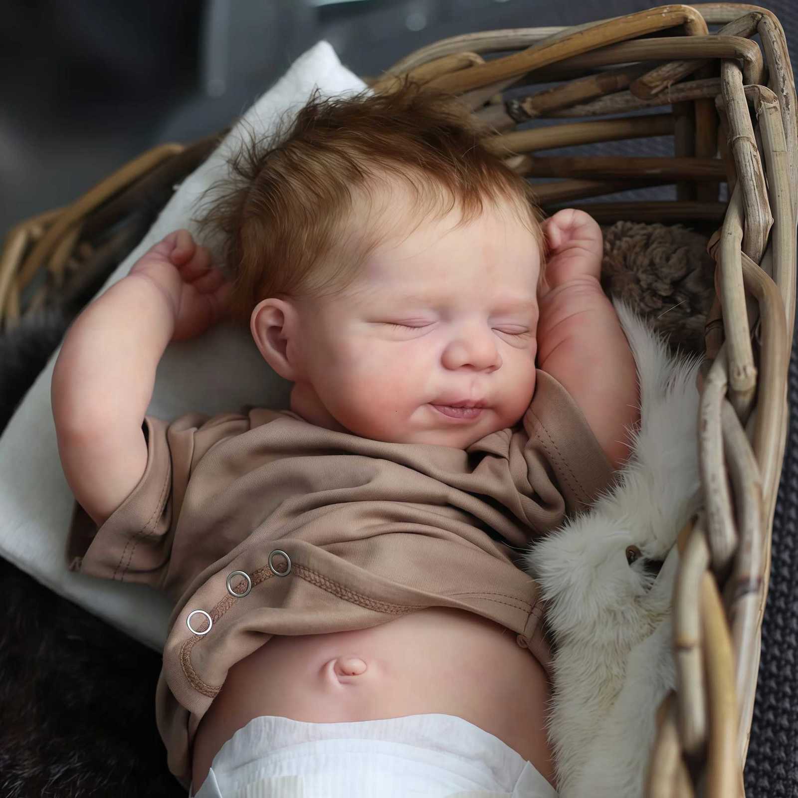 Risbecko 48cm Reborn Doll Baby Full Silicone Vinyl Girl Body -19 inch 3D Painted Skin Realistic Touch Doll Toy Christmas Gift W250728