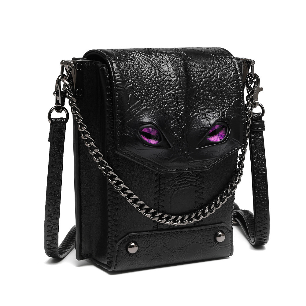 Guangzhou Bags for Women 2025 New Punk Niche Women's Single Shoulder Crossbody Gothic Small Bag ddmymoon