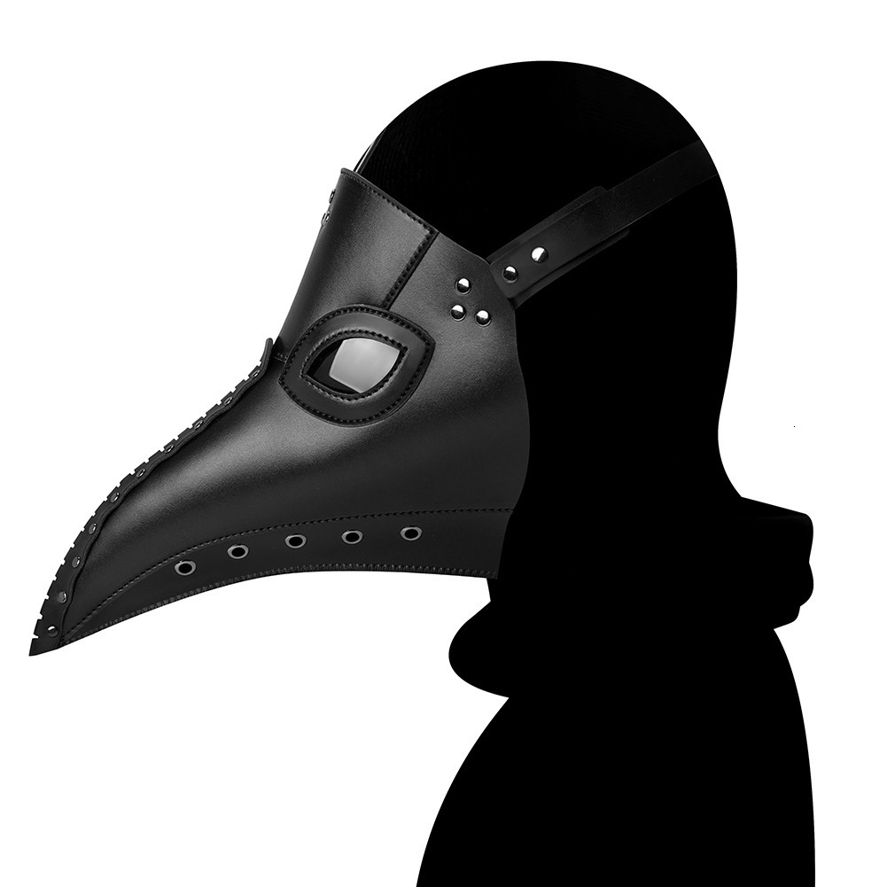 Halloween Plague Doctor Mask with Long Beak Medieval Cosplay Party Headgear ddmymoon
