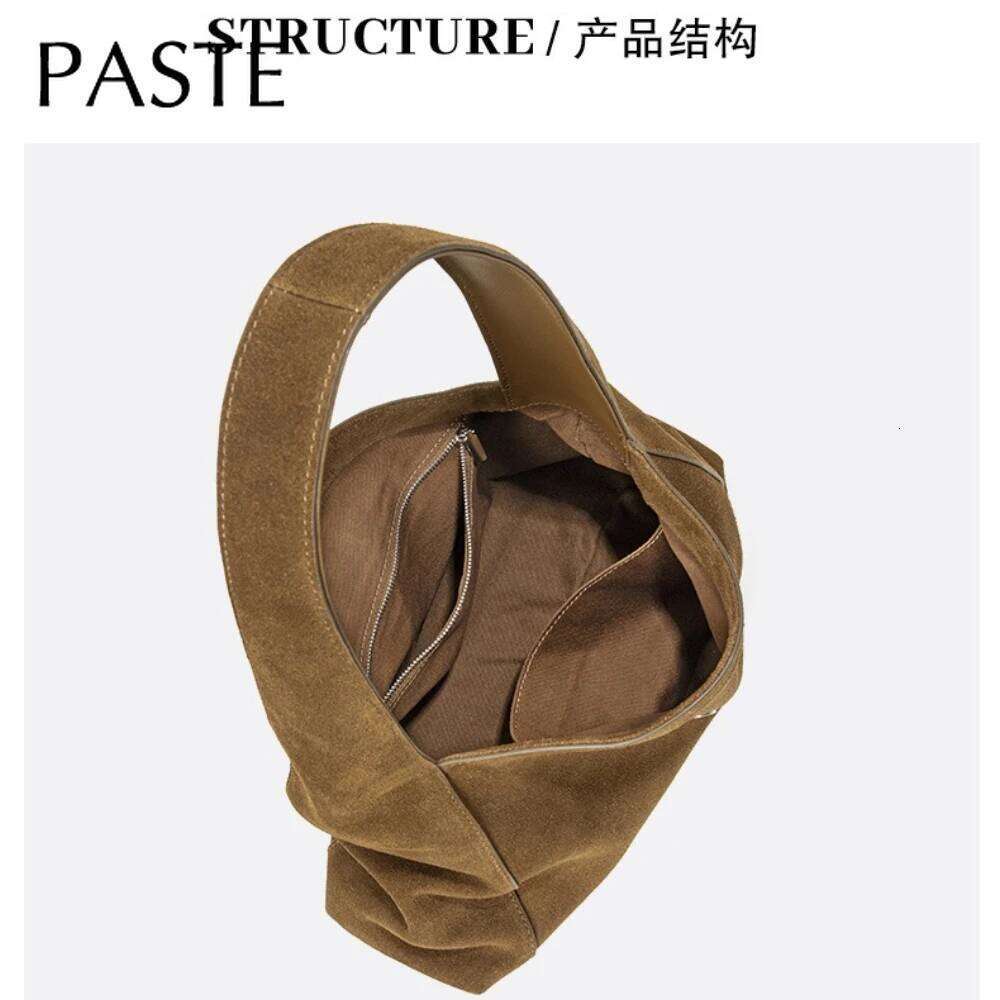 2026 Autumn Winter Collection Large Capacity Bowling Tote Red Kakhi Color Matte Suede Cow Leather Women Shopper Handbag