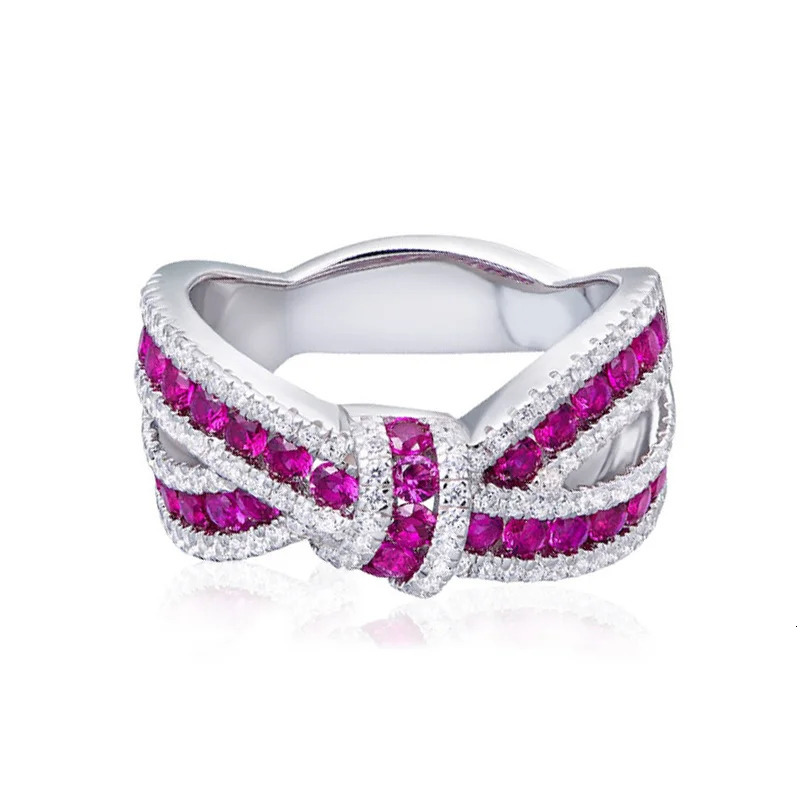 800 Gorgeous Finger Ring for Women Fashion Female Bright Zirconia Jewelry Engagement Ceremony Party Accessories 250728