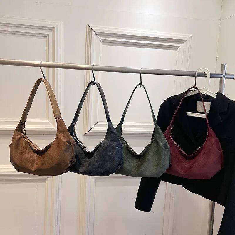 Sandblasting versatile dumpling new texture handbag commuting minimalist armpit bag