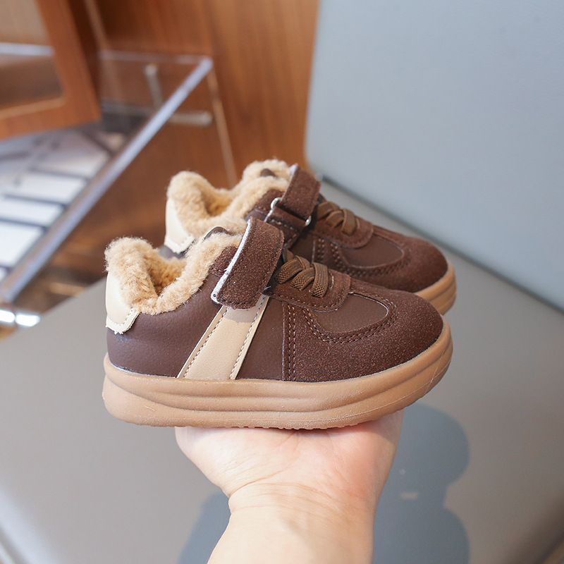 Winter Cotton Sport Kids Children Thick Casual Shoes Happysteps For Toddler Boys Plush Warm Girls Sneakers Size US6c-US13C H0173 XJ260303