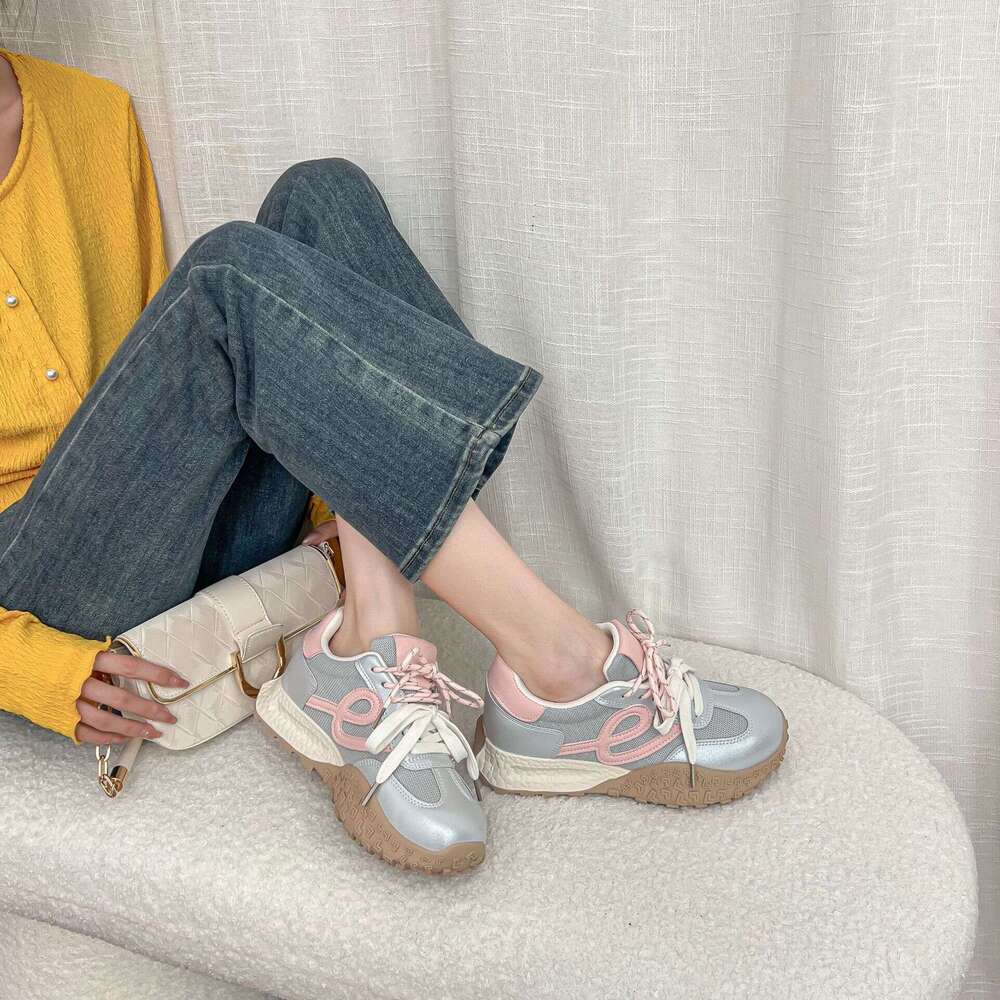 Summer Breathable Thick-Soled Dad Height-Increasing Sneakers for Petite Women, 2025 New Women's Shoes