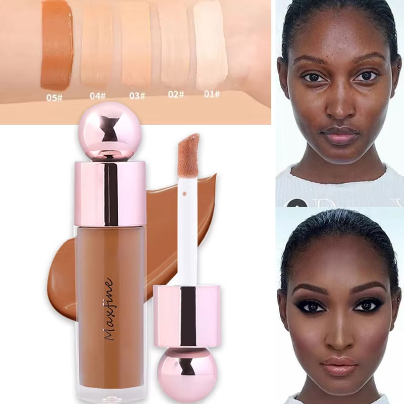5 Colors Matte Concealer Cream Full Cover Acne Scars Dark Circles Lasting Waterproof Whitening Liquid Foundation Liquid Contouring Concealer Waterproo