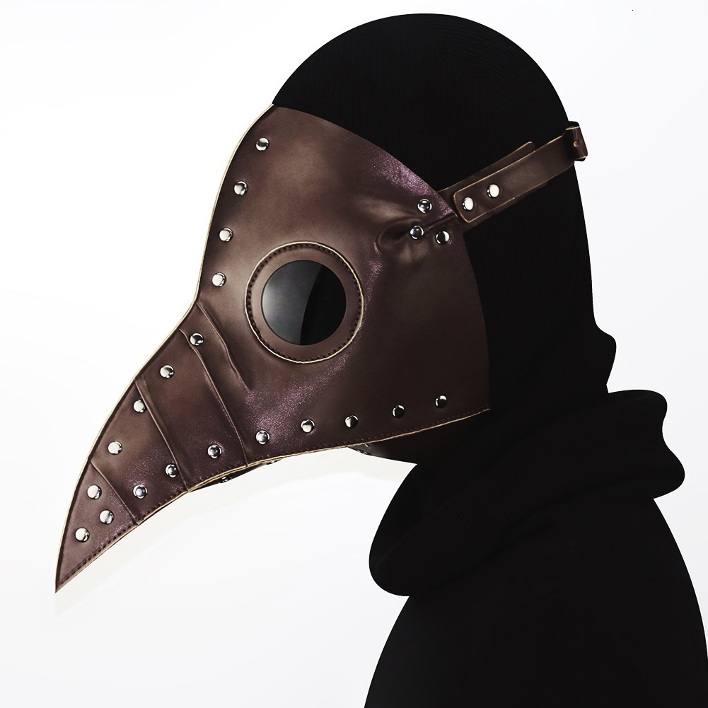 Steampunk Halloween Plague Doctor Long Beak Mask Headgear Cosplay Performance Party Props ddmymoon