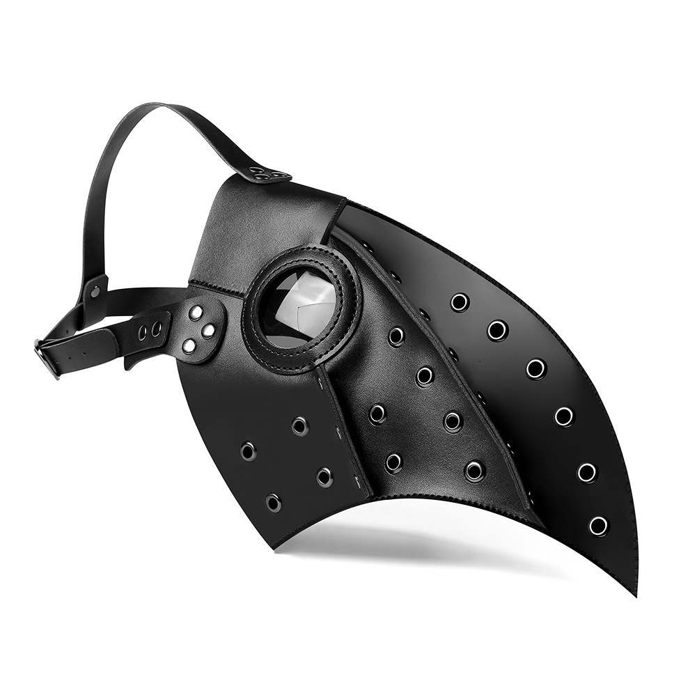 Halloween Punk Leather Plague Doctor Mask Cosplay Party Ball Performance ddmymoon