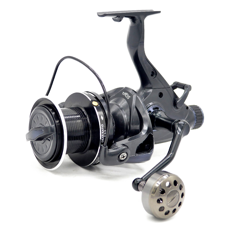 Baitfeeder Spinning Reel for Live Liner Carp Catfish Fishing - Front and Rear Drag System - 4000 to 10000 Series