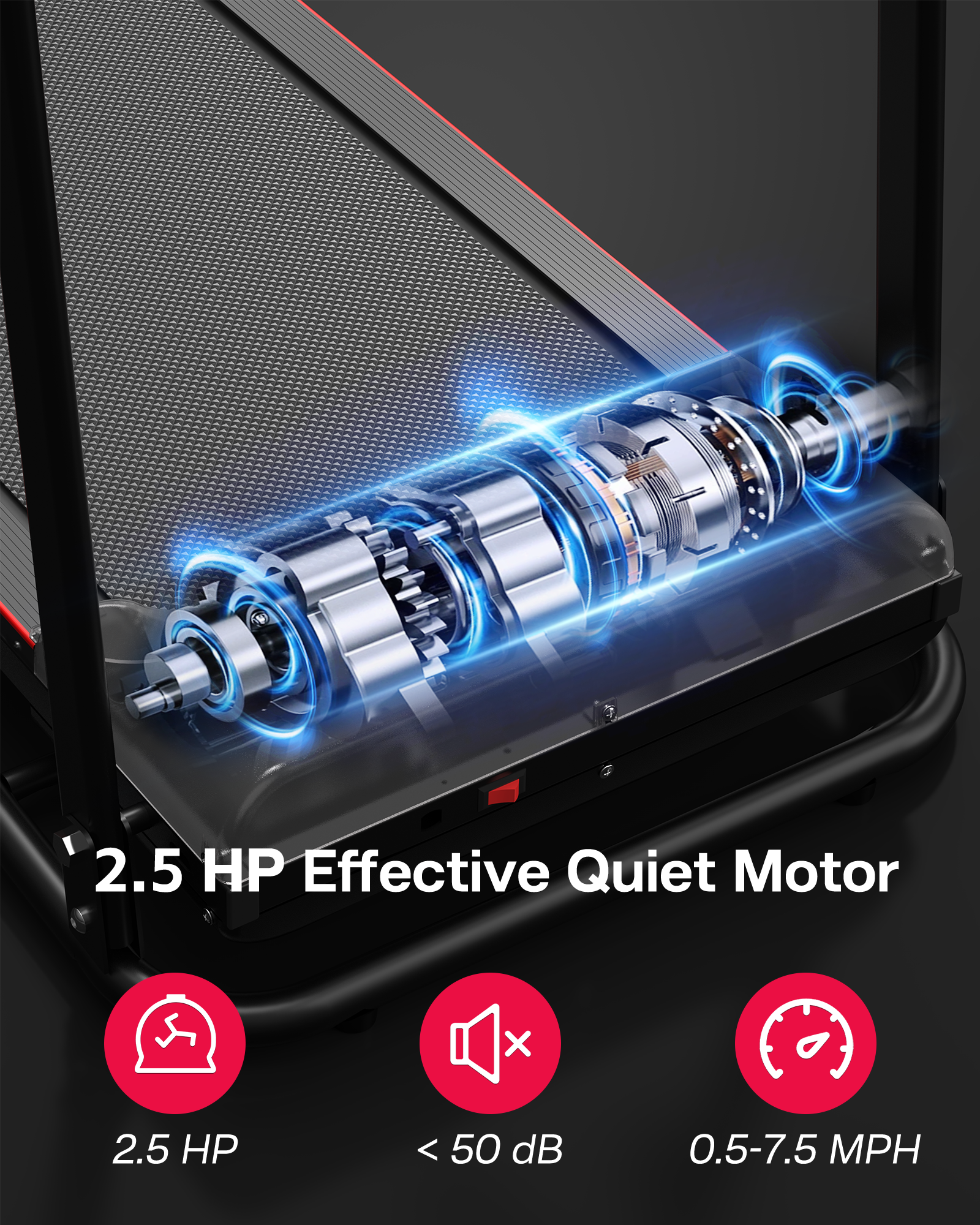 Compact Foldable Treadmill for Home Fitness - Durable & Space-Saving Design