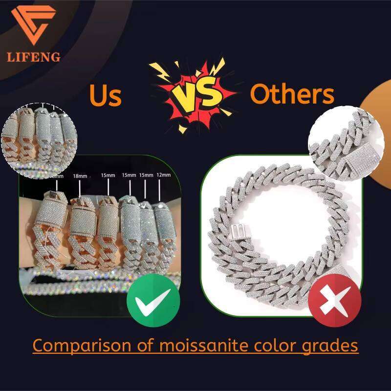 Hot Sales Fashion Jewelry 10mm Width Sier Iced Out VVS Moissanite Cute Dog Bone Shaped Bling Thin Cuban Chain Bracelet Men