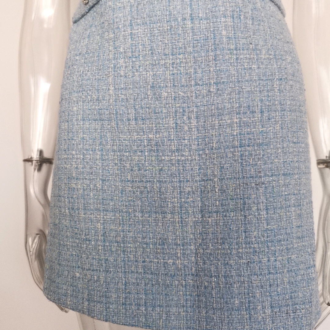 new Free shipping designer dress for women Fashionable dress with waist cinching and slimming effect washed mid length skirt