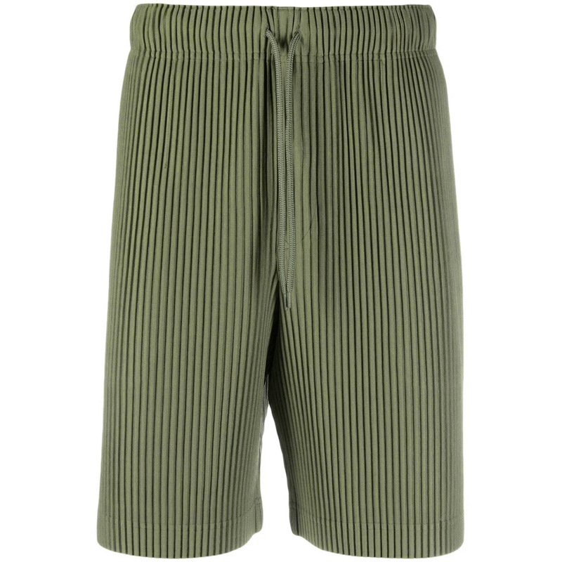 New Summer Men's Short Pants, Pleated Fashionable Casual Capris, Large Size, High-quality Lightweight Men's Trousers