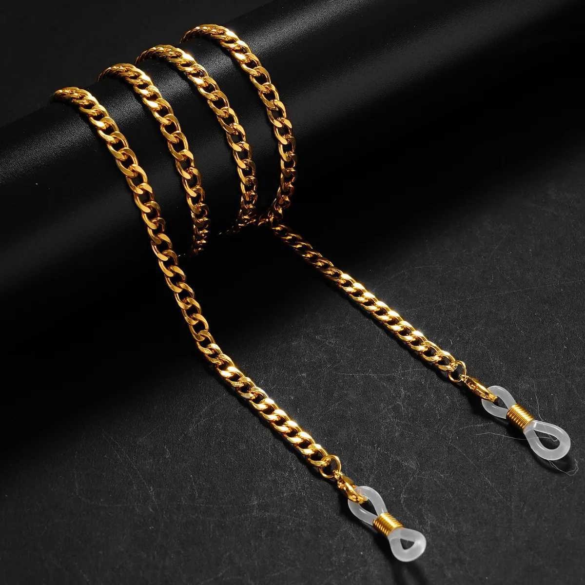 Simple Link Chain for Glasses Mask Lanyard Women Men Stainless Steel Gold Color Sunglasses Chains Eyewear Cord Strap Gift XJ250708