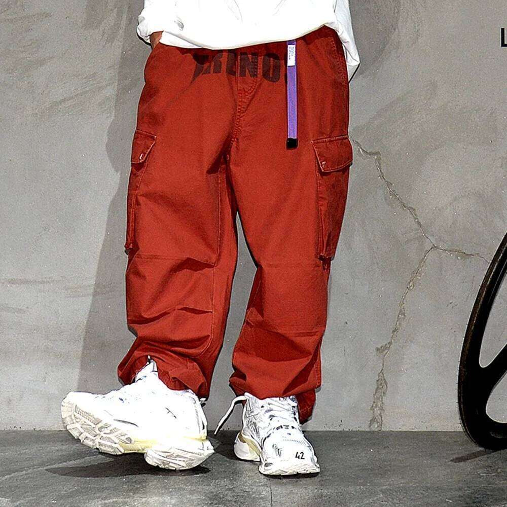 American Fashion High Quality Cargo For Men Plus Size Streetwear Hip Hop Baggy Pants Japanese Haruku Casual Trousers 250728