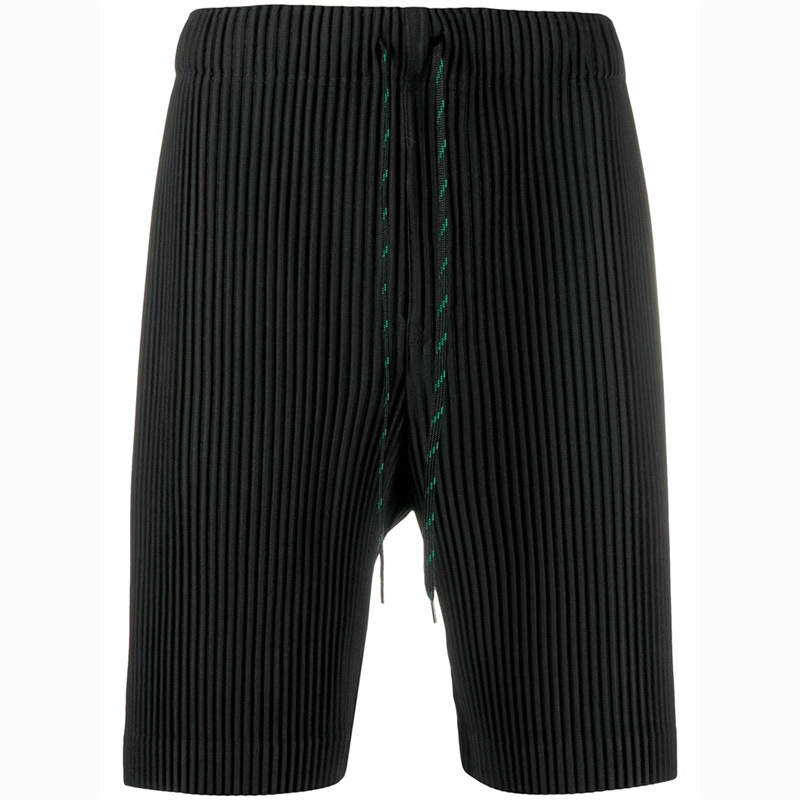 New Summer Men's Short Pants, Pleated Fashionable Casual Capris, Large Size, High-quality Lightweight Men's Trousers