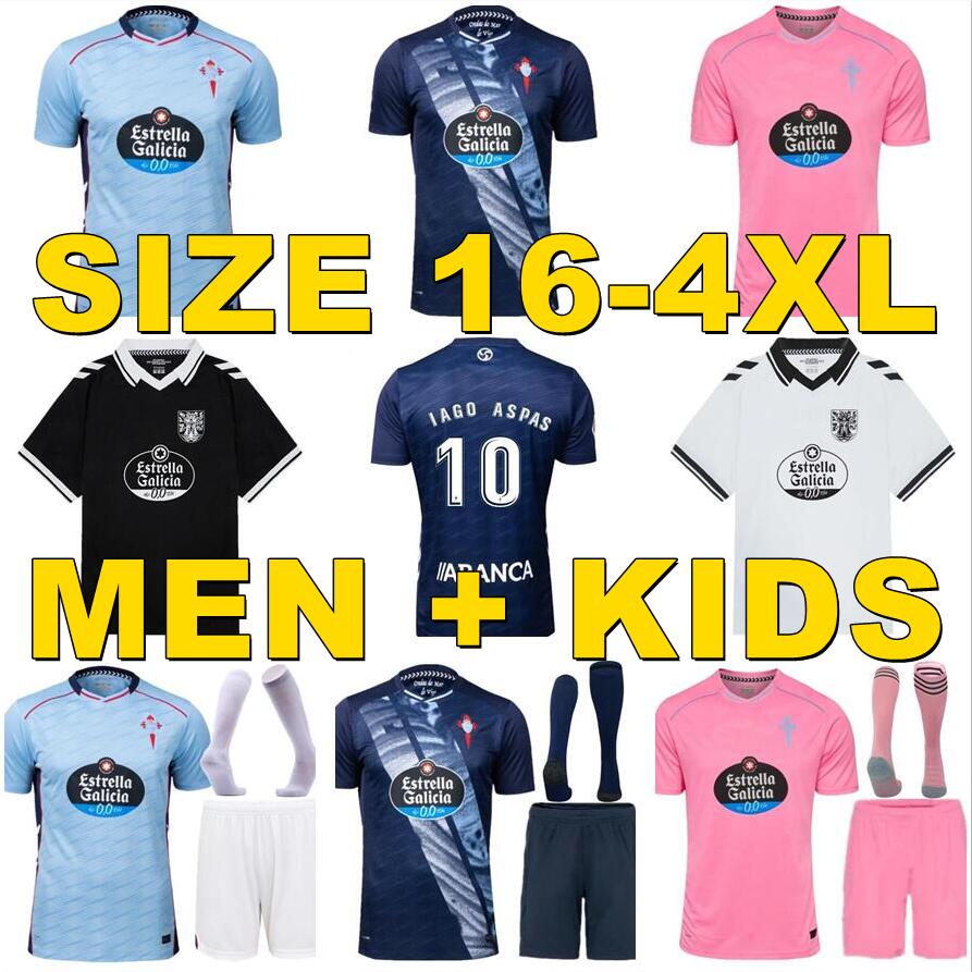 2025 2026 Celta de Vigo Soccer Jerseys STRAND LARSEN BAMBA Paciencia FRAN BELTRAN IAGO ASPAS Gabri Veiga HUGO MALLO 25 26 Celta Vigo Home Away kids kits football shirt