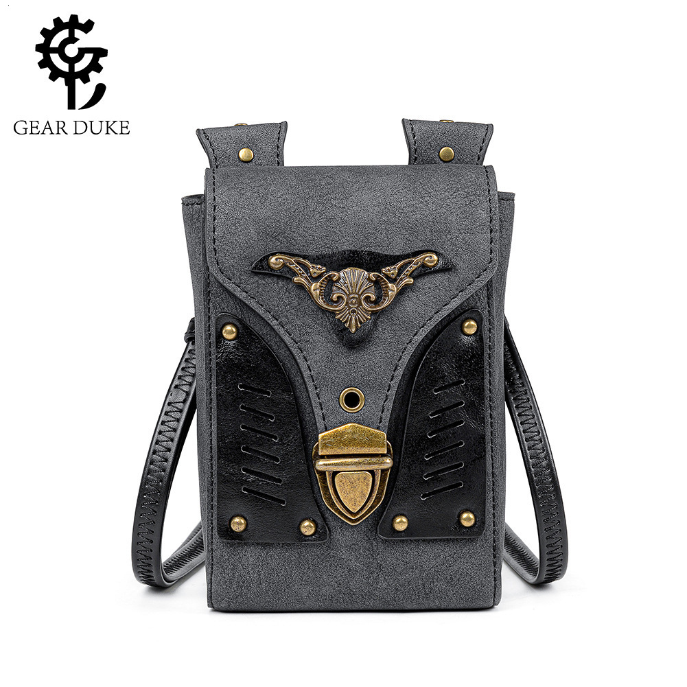 New Punk Style Women's Motorcycle Single Shoulder Crossbody MINI Mini Color-Block Small Square Bag ddmymoon