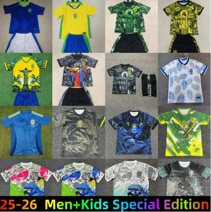 brazil football shirt 24 25 26 Special Edition soccer jerseys Camiseta de futbol PAQUETA RAPHINHA football shirt maillots MARQUINHOS VINI JR brasil MEN KIDS