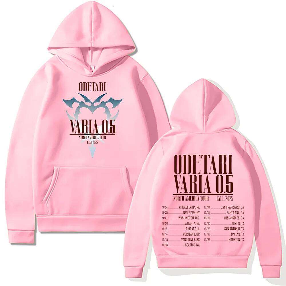 Designer Leisure High Quality Rapper Hoodie Odetari VARIA 0.5 North America Tour Fall2025 Pullover Women Men High Street Clothes Casual Y2K Sweatshirt