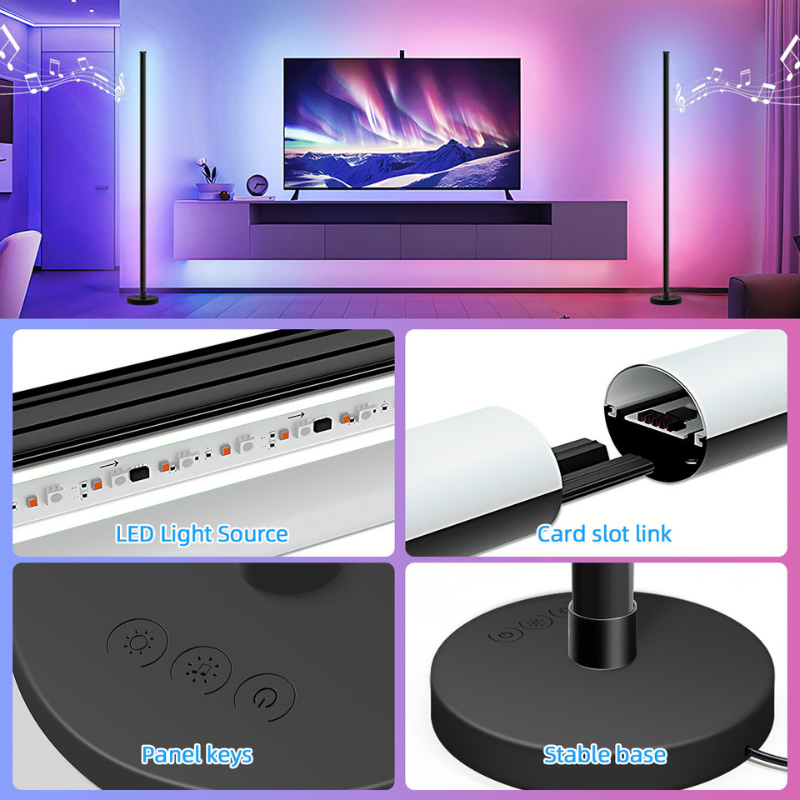 Advanced RGB Illumination Device Versatile Remote Operated Bedside Luminance--HCP019