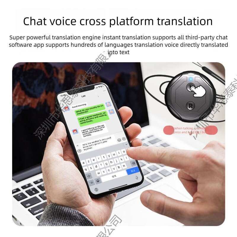 Smart Multi-Language AI Compact Portable Simultaneous Interpretation Voice Translator Real-Time Conversation