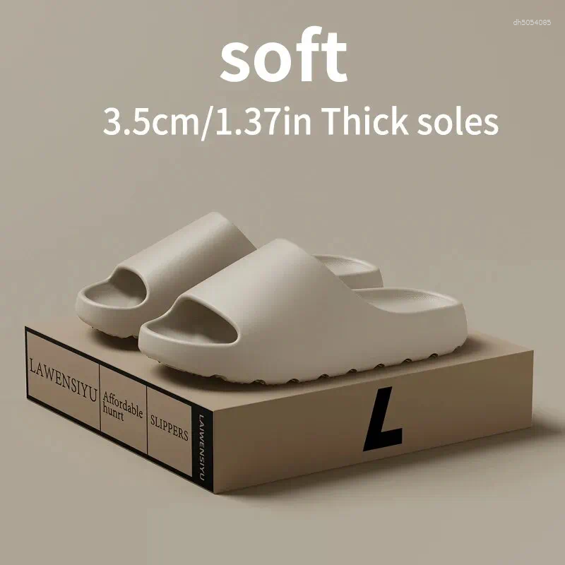 Slippers Flip Flops Summer For Men Women EVA Soft Bottom Indoor Home Slides Brand Slipper Asian size Man Sandals Beach Shoes Male designer