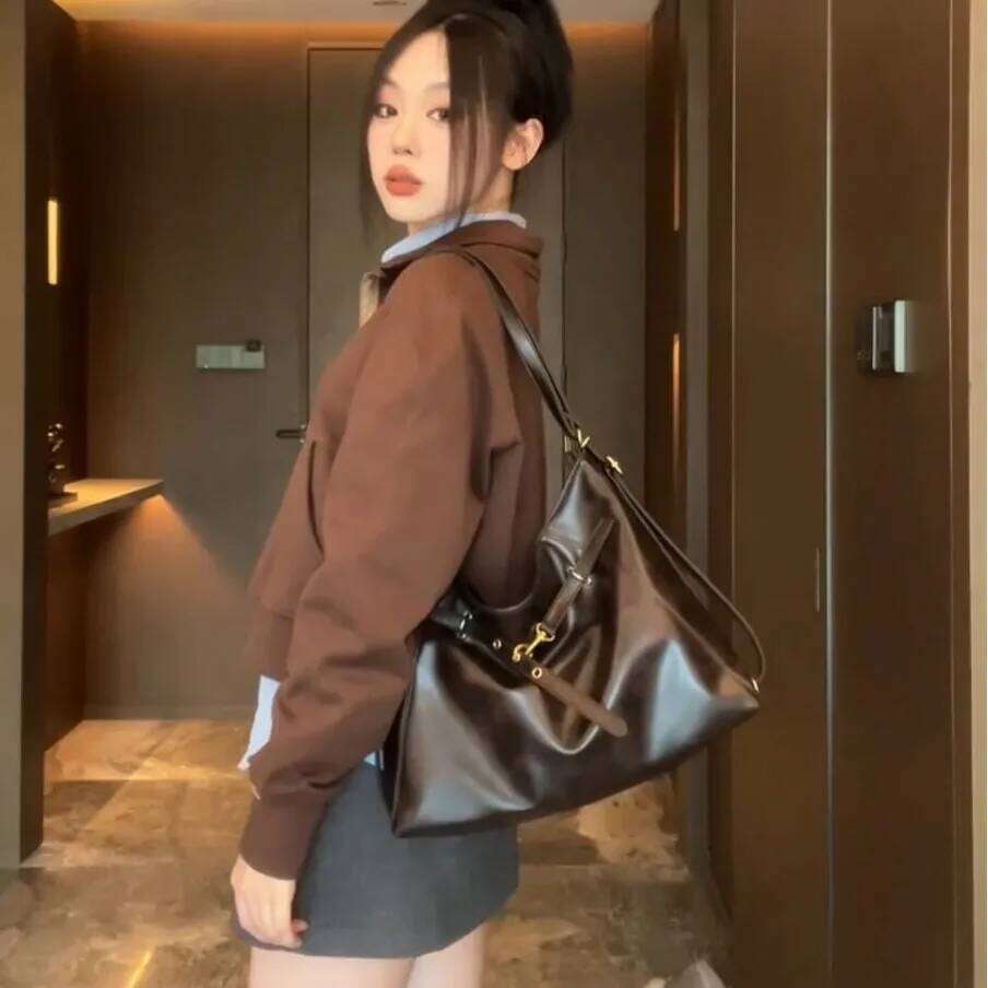 2025 New Large Tote Backpack For Women, Stylish & Spacious Maillard Shoulder Bag, Versatile Casual Travel Work Purse, Quick Sale