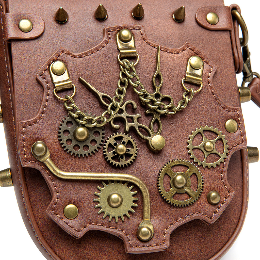 Medieval PU Heavy Craft Dumpling Bag Niche Women's Single Shoulder Crossbody Phone Coin Purse ddmymoon