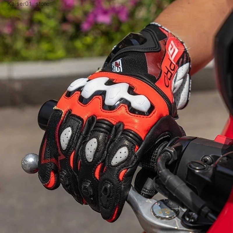 Motorcycle Gloves For Italy GP R4 Racing ather Men Motocross Gloves Anti-Drop Wear-Resistant Moto Glove Guantes Moto Z250725