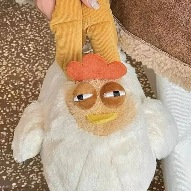 Internet Celebrity Big Rooster Plush Handbag Cute Large-capacity Creative Fashion Storage Personalized Small Bag Purse