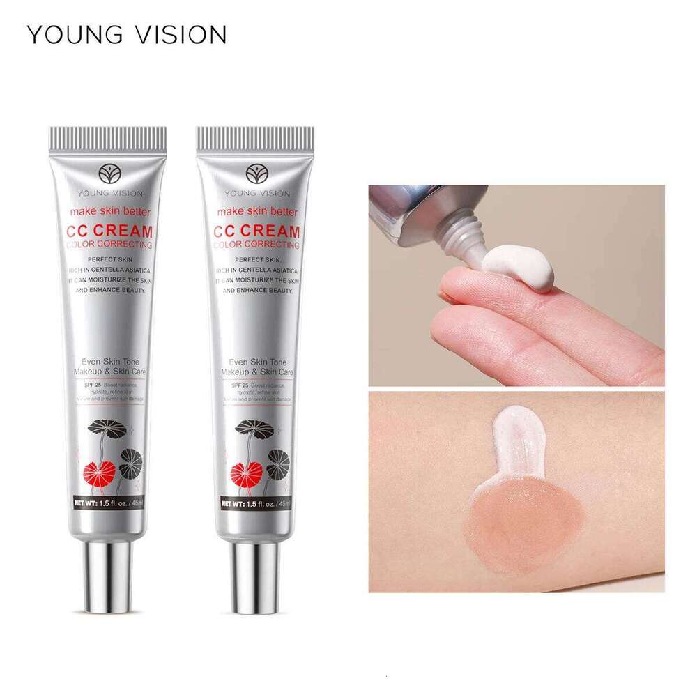 YOUNG VISION 2 Color Brightening CC Cream with Drop Puff for easy use as a makeup base and barrier cream. X250728