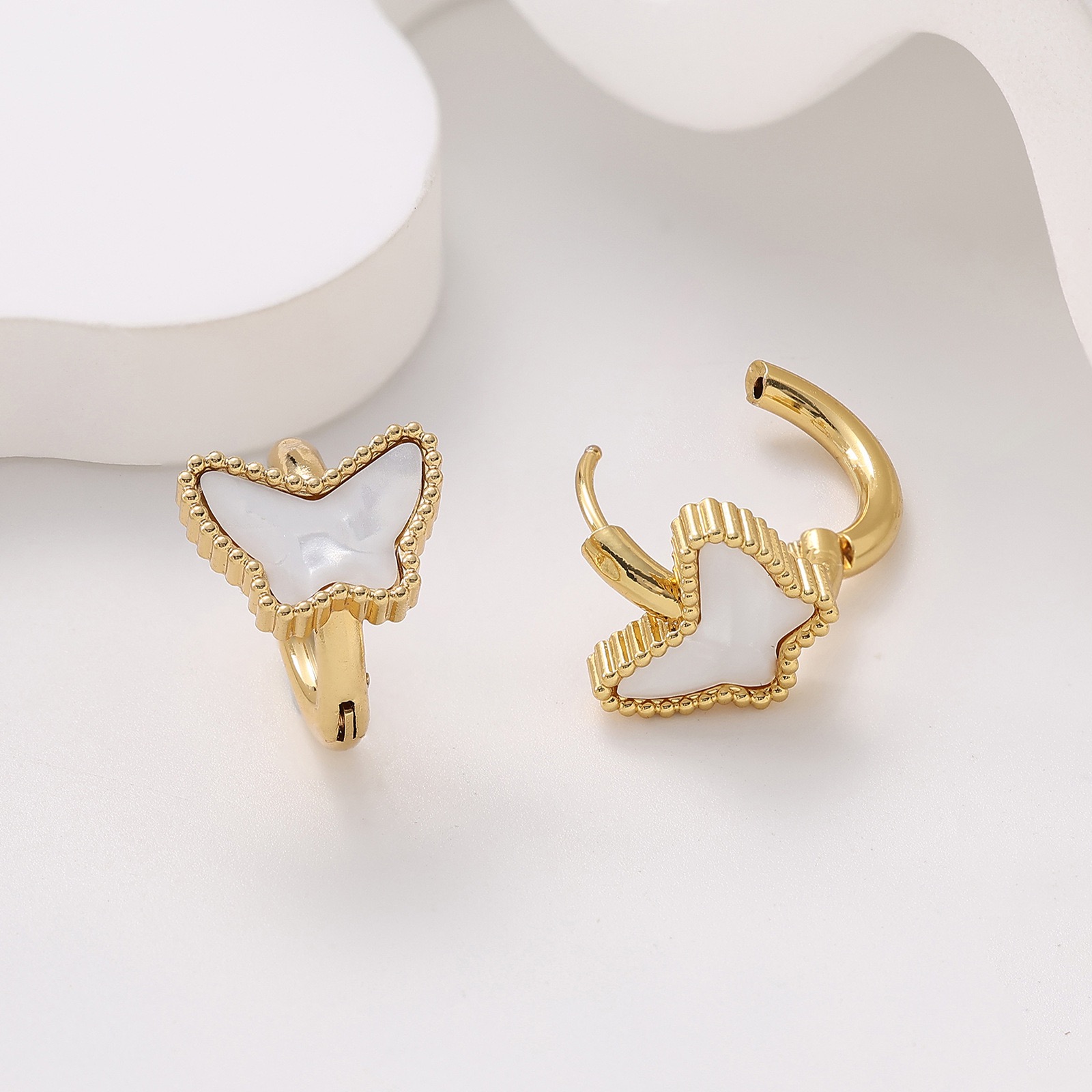 New Luxury Butterfly Hoop Earrings Now Available Stainless Steel Fashion Hoop Earrings