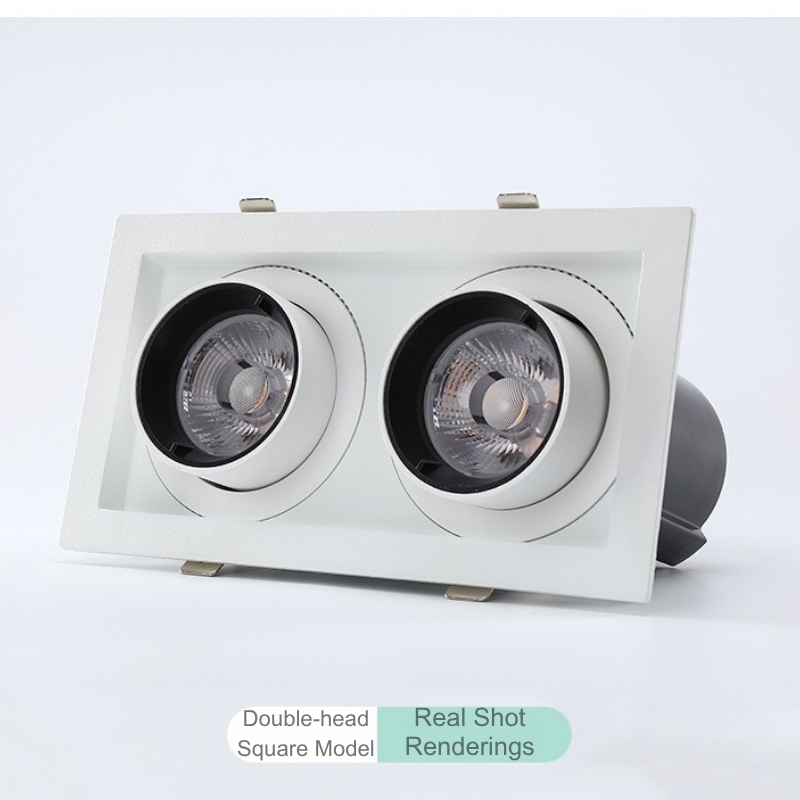 Recessed Stretchable COB Spotlight - Ceiling Track Light for Aisle Clothing Store, Main-Light-Free Design, New Product Promotion LS