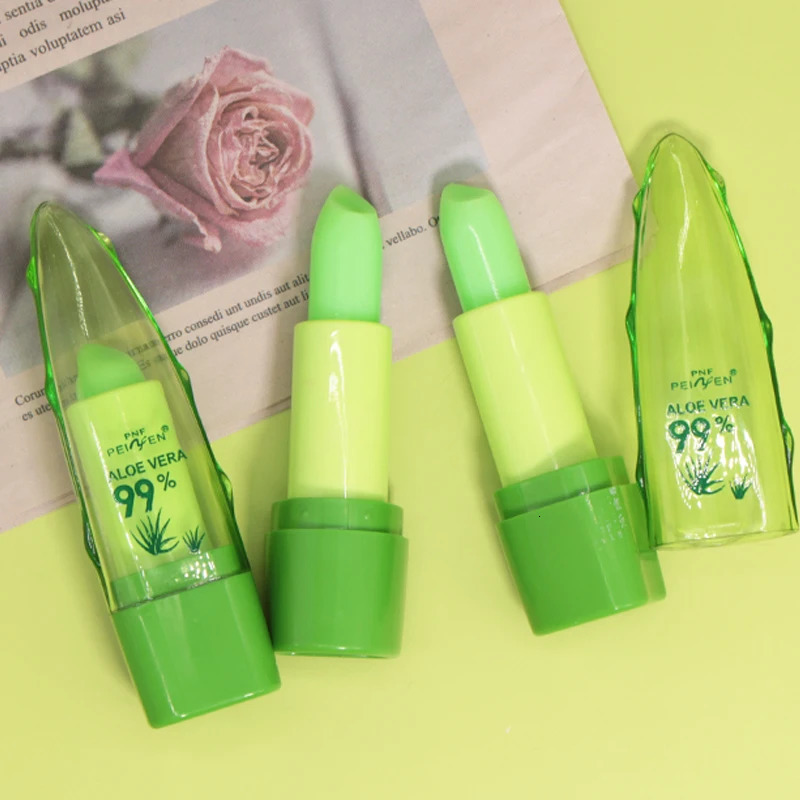 12PCS Set Aloe Extract Lip Balm Color-changing Lip Balm Long-lasting Lipstick for Valentines Day Festival Gift 250726