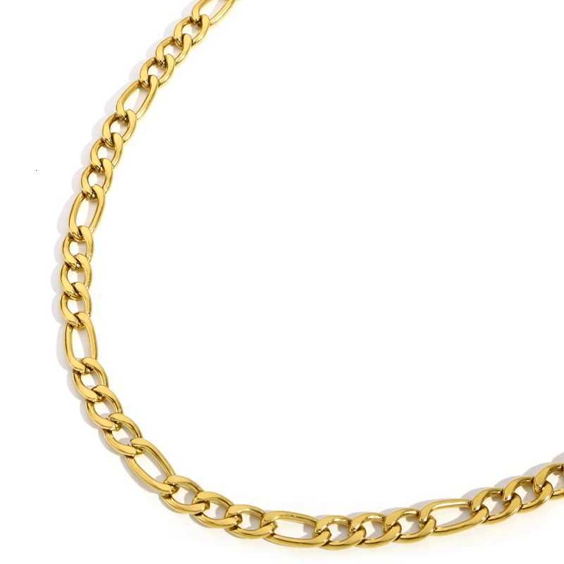 3MM-9MM Basic Punk 3 1NK Stainless Steel Cuban Curb Link Chain Necklace For Men 3 Colors Male Neck Jewelry Accessories XJ250708