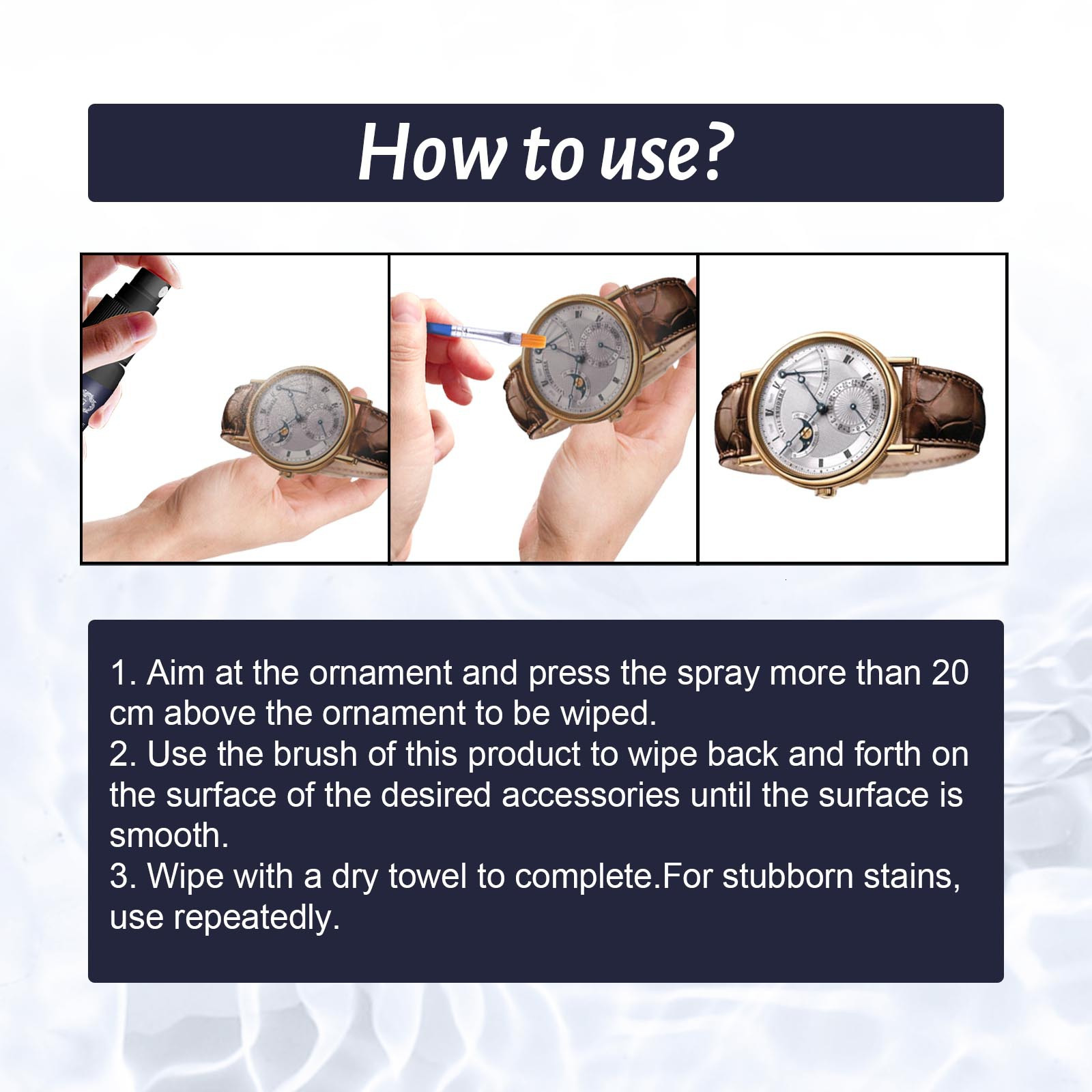 30ml Concentrate Jewelry Cleaner Anti-Tarnish Quick Professional Jewellery Cleaning for Watch Diamonds Silver Gold Jewelry Tools