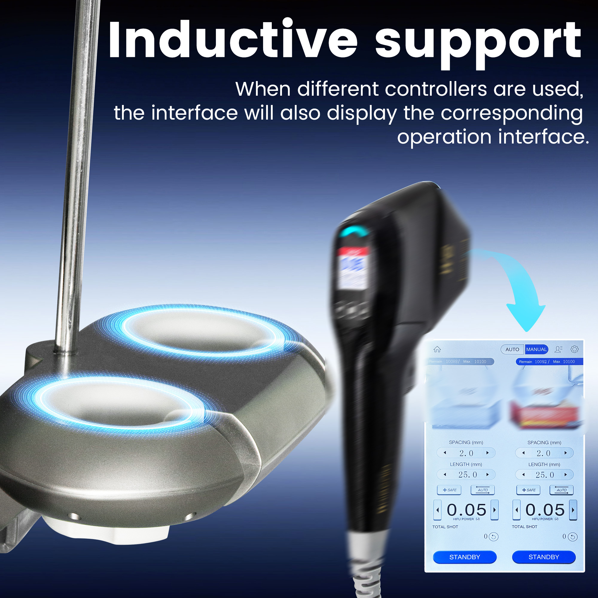 Hifu Facelift Device - Professional Skin Tightening Machine - Non-Surgical Treatment - Reduces Fine Lines - For Face and Neck