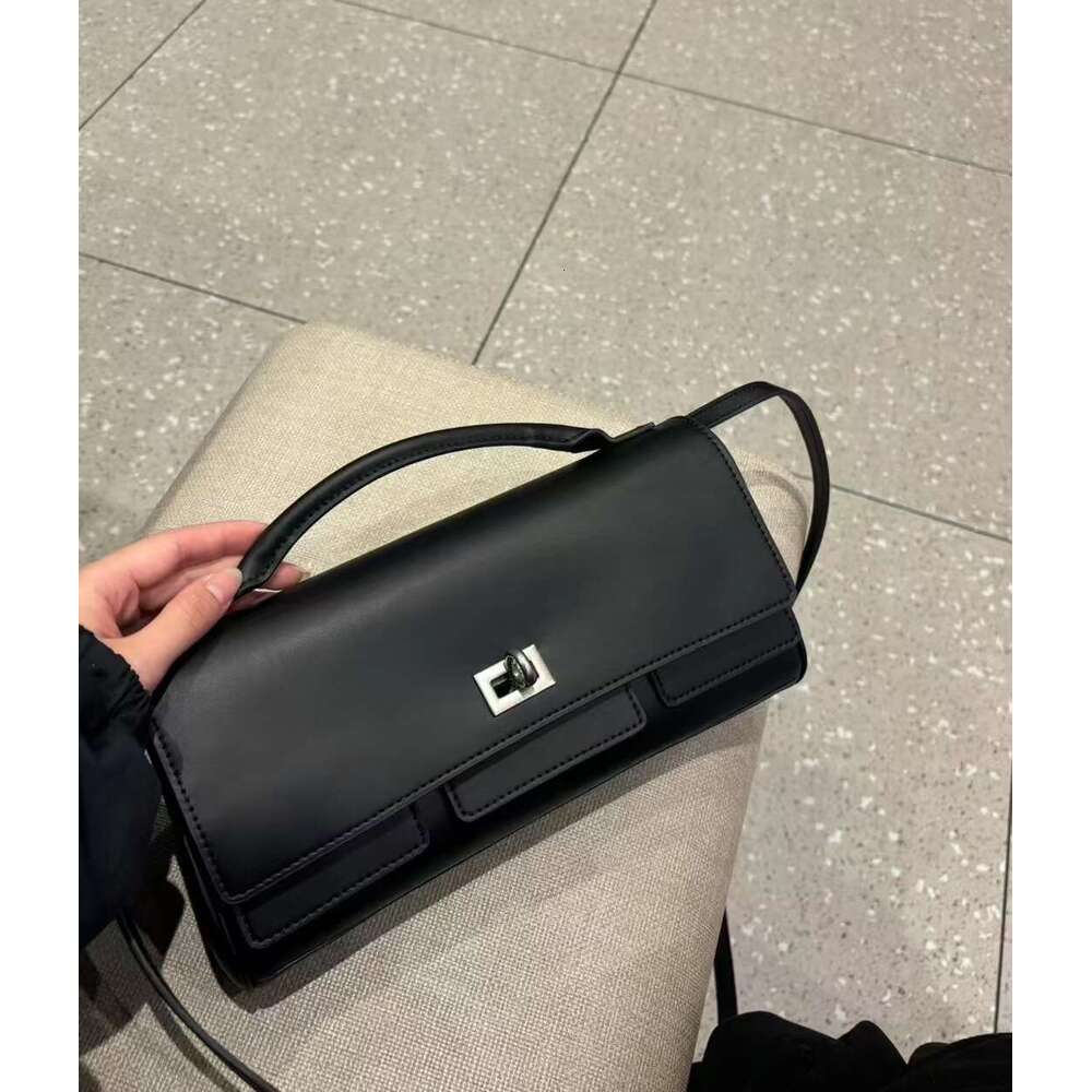 High-Quality B Brand New BelAir Long Clutch Top Layer Cowhide Lock Buckle Handbag Single Shoulder Crossbody Bag Trendy - view 8
