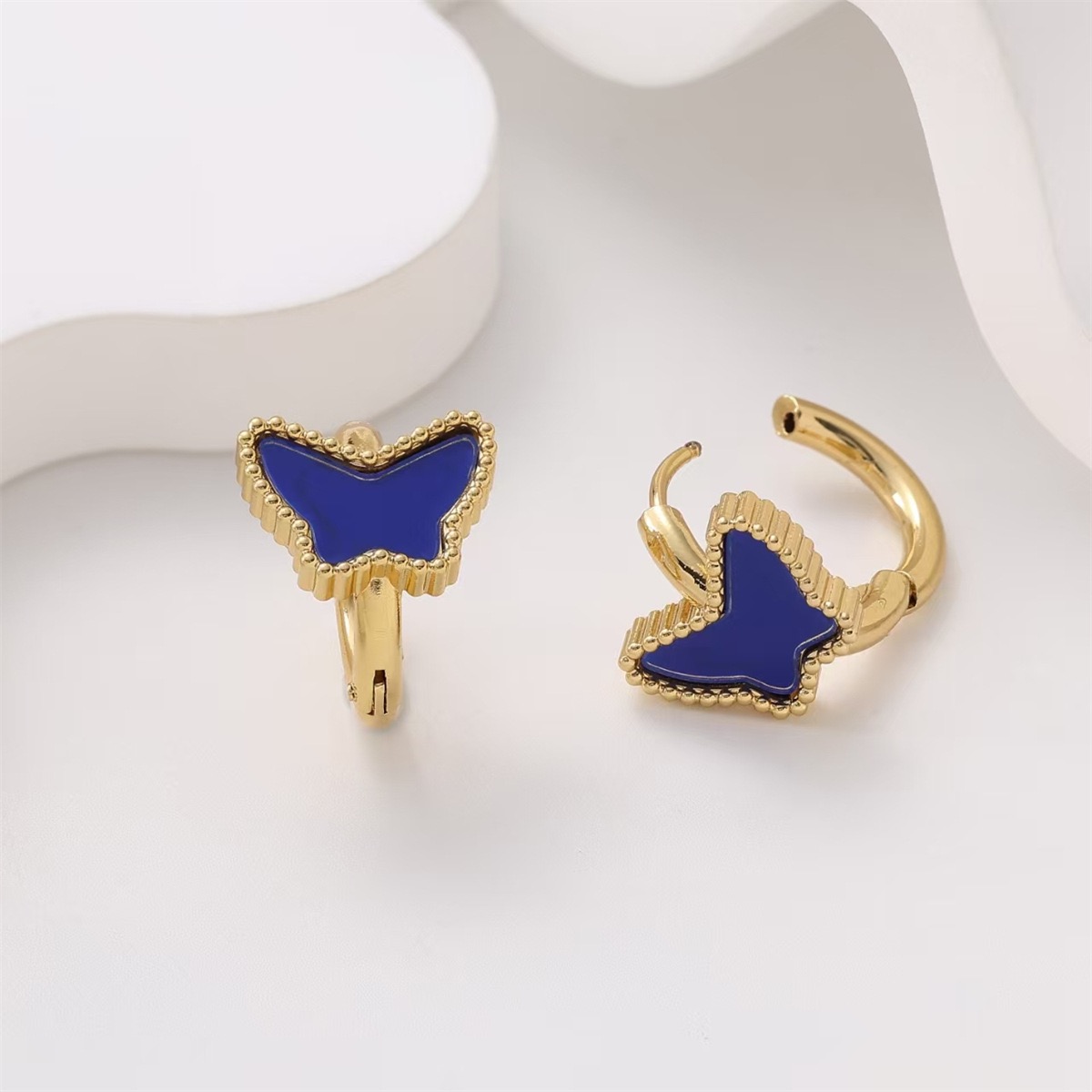 New Luxury Butterfly Hoop Earrings Now Available Stainless Steel Fashion Hoop Earrings