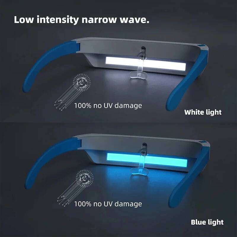 SAD Light Therapy Glasses Anti-Aging Eyes Fatigue Relief Relaxation Phototherapy Eye Massage assage Beauty Device