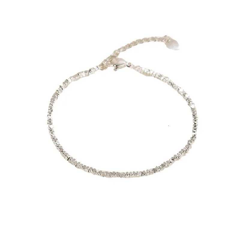 925 Sterling Silver Crushed Silver Bracelet For Women Girl Gift Irregular Jewelry Accessories Dropshipping Wholesale W250728