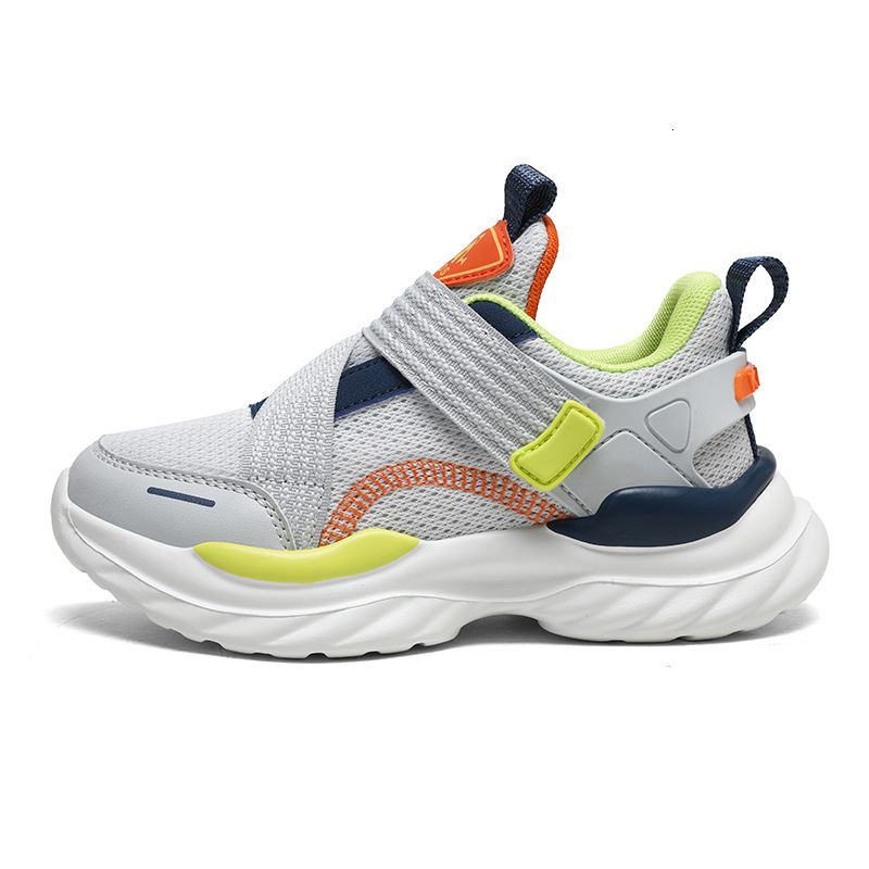 Boys' New Breathable Mesh Slip-On Sneakers Running Children's Spring and Autumn Girls' Travel Shoes